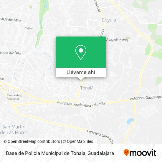 Mapa de Base de Policia Municipal de Tonala