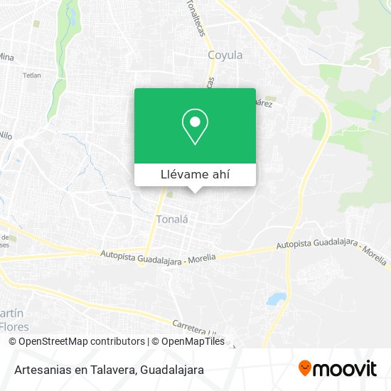 Mapa de Artesanias en Talavera