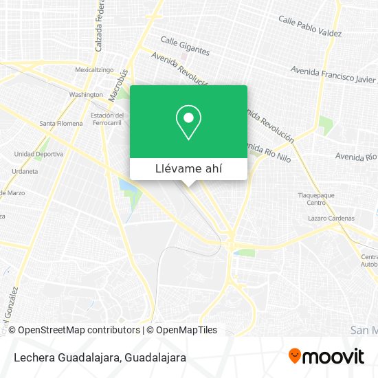 Mapa de Lechera Guadalajara