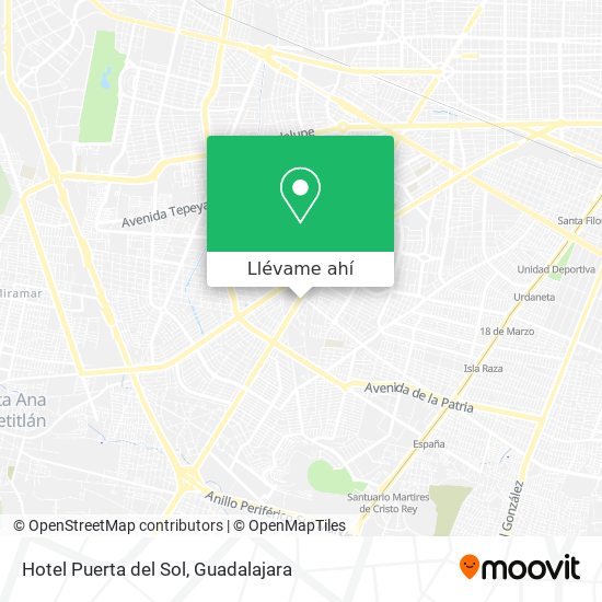 Mapa de Hotel Puerta del Sol