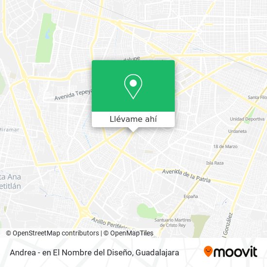 Cómo llegar a Andrea - en El Nombre del Diseño en Guadalajara en Autobús o  Tren?