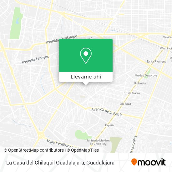 Mapa de La Casa del Chilaquil Guadalajara