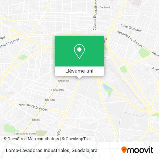 Mapa de Lorsa-Lavadoras Industriales