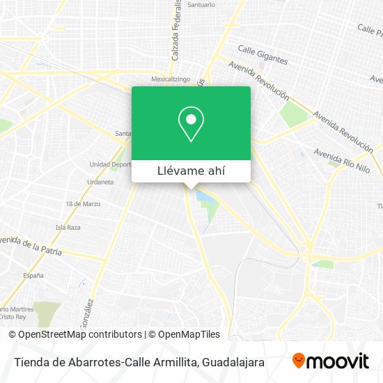 Mapa de Tienda de Abarrotes-Calle Armillita