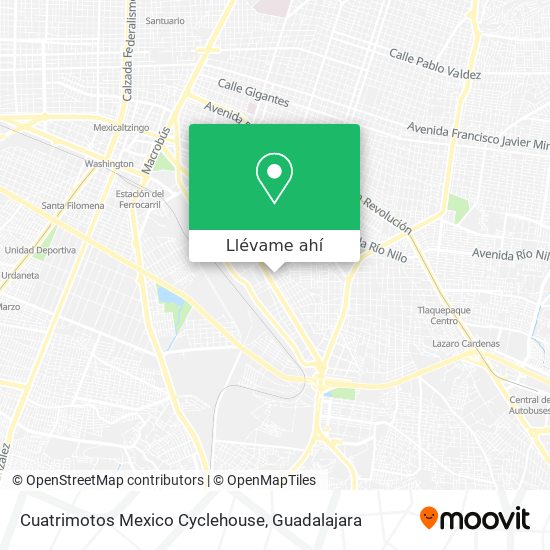 Mapa de Cuatrimotos Mexico Cyclehouse