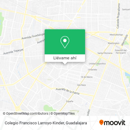 Mapa de Colegio Francisco Larroyo-Kinder