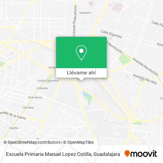 Mapa de Escuela Primaria Manuel Lopez Cotilla