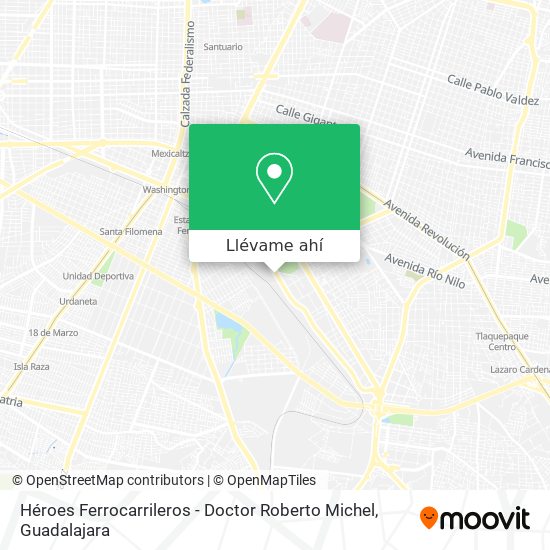 Mapa de Héroes Ferrocarrileros - Doctor Roberto Michel