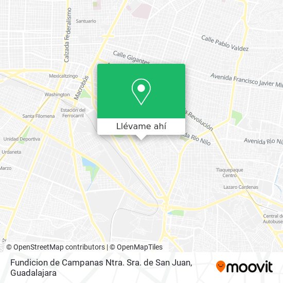 Mapa de Fundicion de Campanas Ntra. Sra. de San Juan