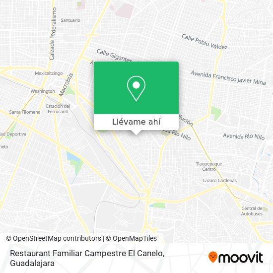 Mapa de Restaurant Familiar Campestre El Canelo