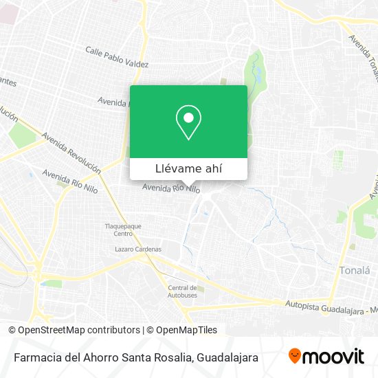 Mapa de Farmacia del Ahorro Santa Rosalia