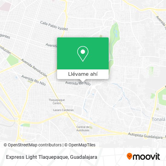 Mapa de Express Light Tlaquepaque