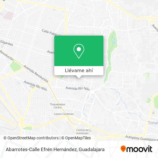 Mapa de Abarrotes-Calle Efrén Hernández