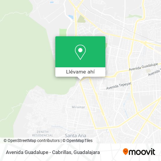 Mapa de Avenida Guadalupe - Cabrillas