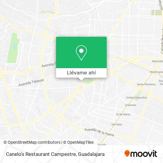 Mapa de Canelo's Restaurant Campestre