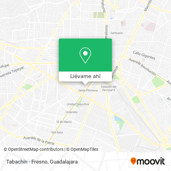 Mapa de Tabachín - Fresno