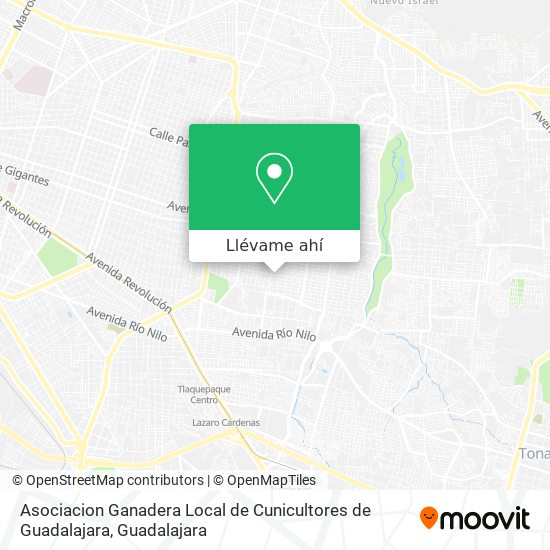 Mapa de Asociacion Ganadera Local de Cunicultores de Guadalajara