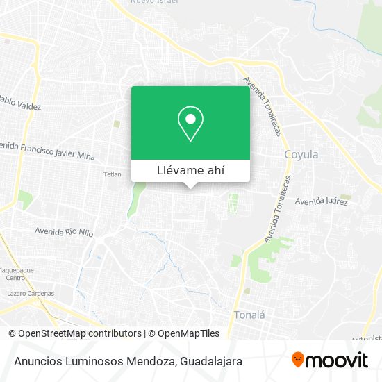 Mapa de Anuncios Luminosos Mendoza