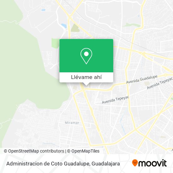 Mapa de Administracion de Coto Guadalupe