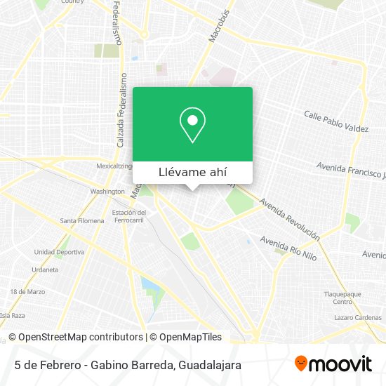 Mapa de 5 de Febrero - Gabino Barreda