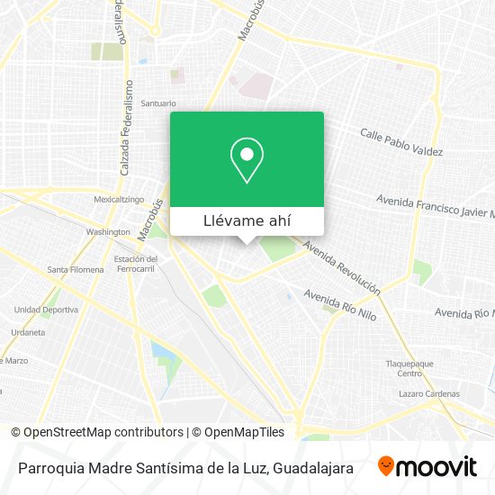 Mapa de Parroquia Madre Santísima de la Luz