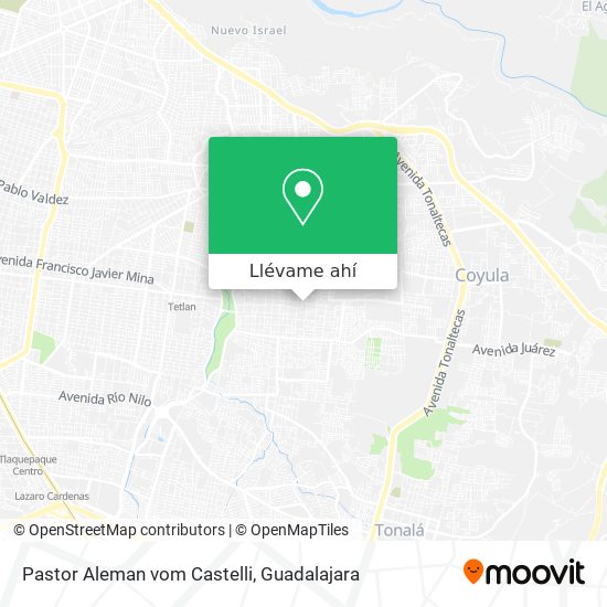 Mapa de Pastor Aleman vom Castelli