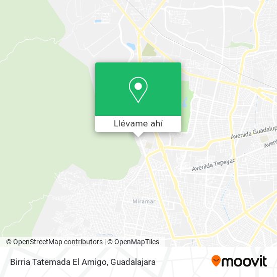 Mapa de Birria Tatemada El Amigo