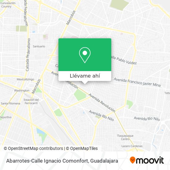 Mapa de Abarrotes-Calle Ignacio Comonfort