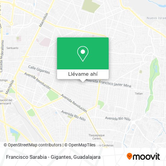 Mapa de Francisco Sarabia - Gigantes