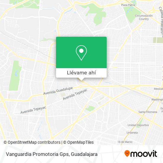 Mapa de Vanguardia Promotoria Gps