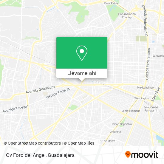 Mapa de Ov Foro del Angel