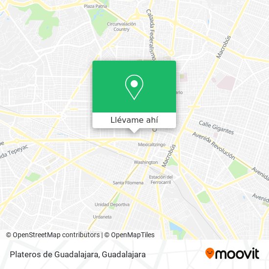 Mapa de Plateros de Guadalajara