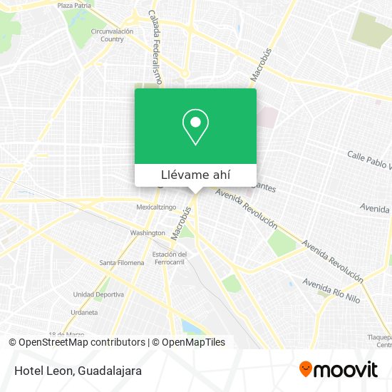 Mapa de Hotel Leon