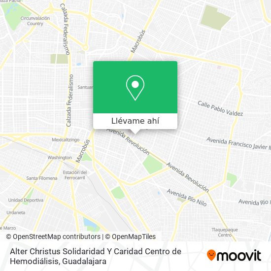 Mapa de Alter Christus Solidaridad Y Caridad Centro de Hemodiálisis