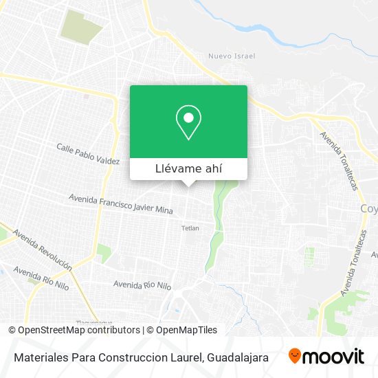 Mapa de Materiales Para Construccion Laurel