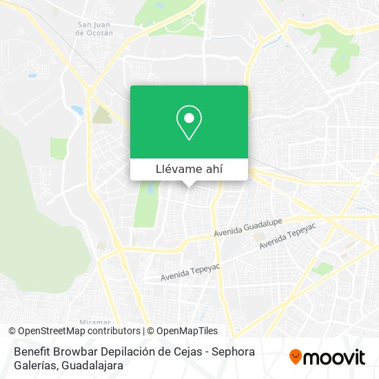 Mapa de Benefit Browbar Depilación de Cejas - Sephora Galerías