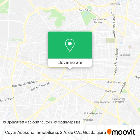 Mapa de Coyur Asesoría Inmobiliaria, S.A. de C.V.