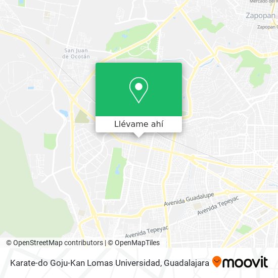 Mapa de Karate-do Goju-Kan Lomas Universidad