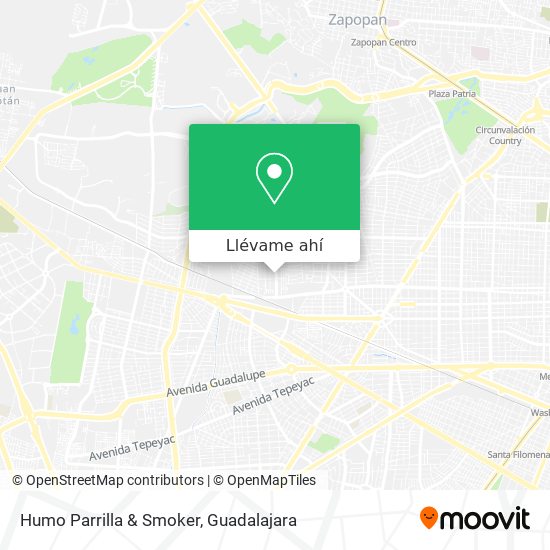 Mapa de Humo Parrilla & Smoker