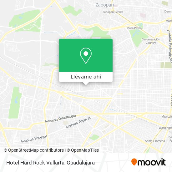 Mapa de Hotel Hard Rock Vallarta