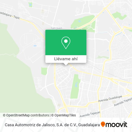 Mapa de Casa Automotriz de Jalisco, S.A. de C.V.