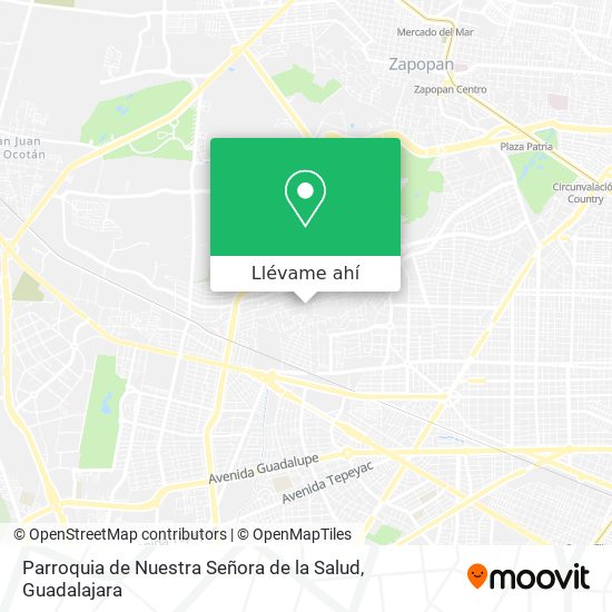 Mapa de Parroquia de Nuestra Señora de la Salud