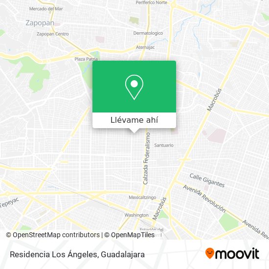 Mapa de Residencia Los Ángeles