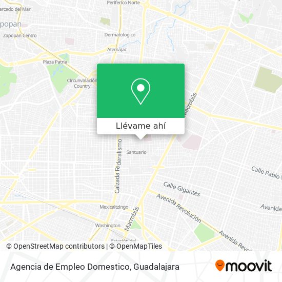 Mapa de Agencia de Empleo Domestico