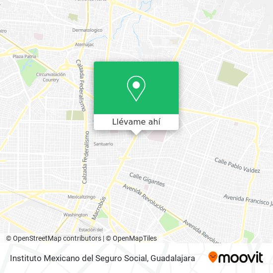 Mapa de Instituto Mexicano del Seguro Social