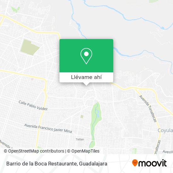 Mapa de Barrio de la Boca Restaurante