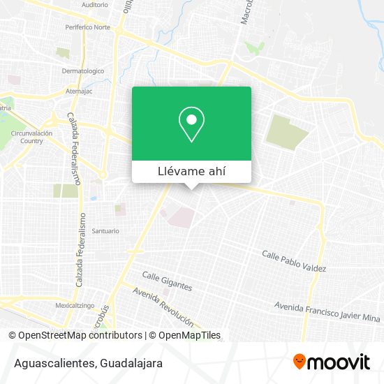 Mapa de Aguascalientes