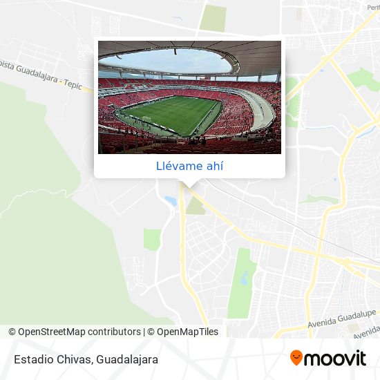 Mapa de Estadio Chivas