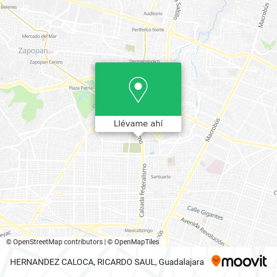 Mapa de HERNANDEZ CALOCA, RICARDO SAUL