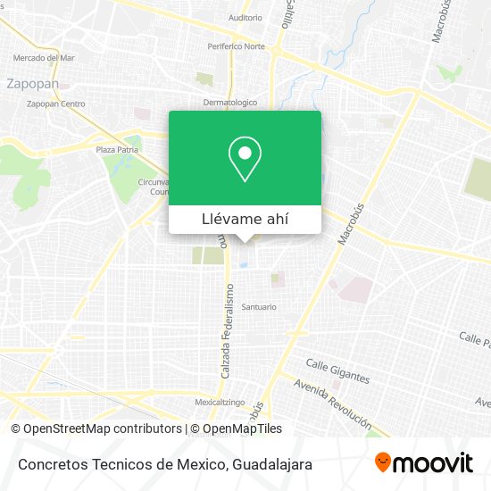 Mapa de Concretos Tecnicos de Mexico